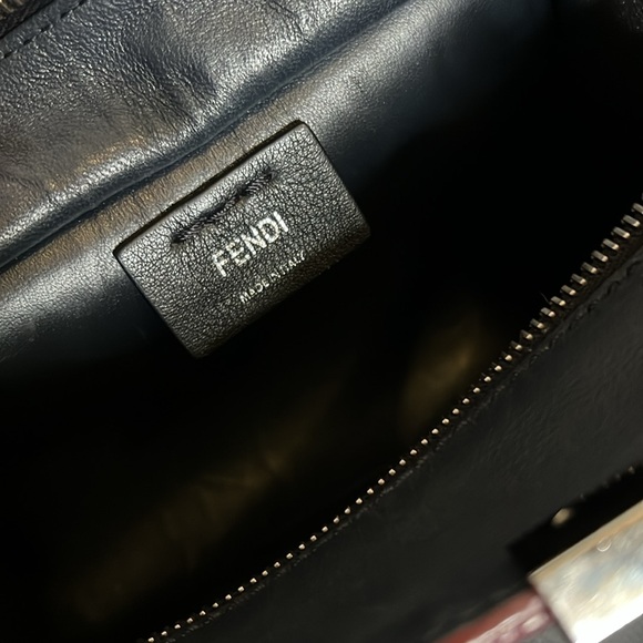 1622 Fendi Black Leather Bag 3 jours mini satchel - Picture 7 of 9